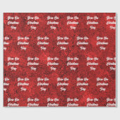 Cadeau Né Le Jour De Noël Enveloppement Papier (Plat)