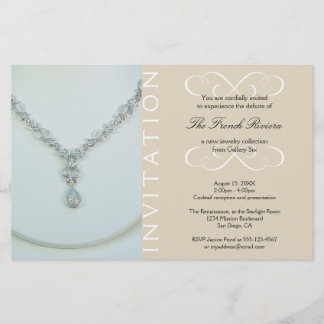 Cadeau nieuwe luxeproduct elegant line-uitnodiging flyer