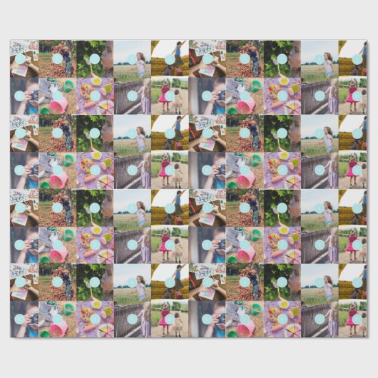 Cadeau Noël 10 Photos Collage papier (Plat)