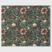 Cadeau Noël Art Nouveau | Papier d'enrobage (Plat)