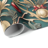 Cadeau Noël Art Nouveau | Papier d'enrobage (Coin rond)