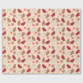 Cadeau Noël Cookie Temps de cuisson Papier d'enveloppemen (Plat)