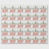 Cadeau Noël Joy Boho Vacances Papier d'enveloppement (Plat)