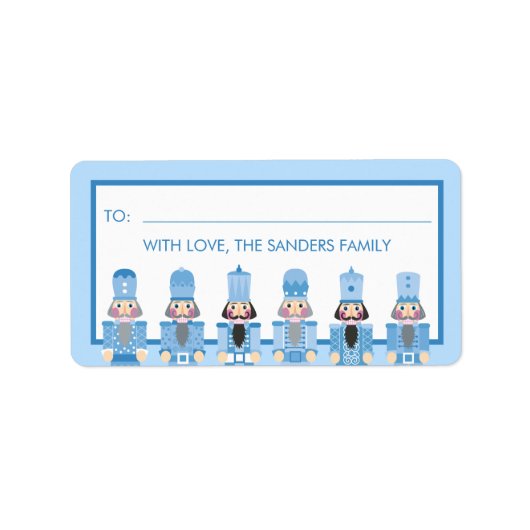 CADEAU NOËL NUTCRACKER BLEU STICKER (Devant)