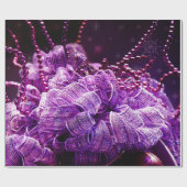 Cadeau Noël pourpre - papier d'emballage (Plat)