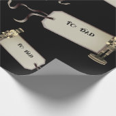 Cadeau Noir Casse-Noir À Papa Papier Enveloppant Noël (Coin)