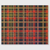 Cadeau Noir/Noir/Rouge | Papier d'enrobage (Plat)