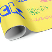 Cadeau Nom de famille ♠️ Dazzling Mot Cloud Papier envelo (Coin rond)