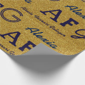 Cadeau nom fait sur commande et papier d'emballage (Coin)
