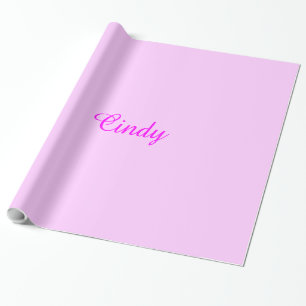 Cadeau NOM Papier d'emballage, Cindy