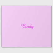 Cadeau NOM Papier d'emballage, Cindy (Plat)