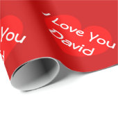 Cadeau Nom personnalisé par | de papier d'emballage de (Coin rond)