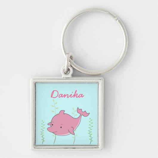 Cadeau nommé de Keychain de porte-clés de filles r (Devant)