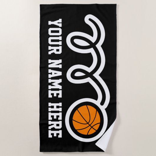 Cadeau nommé fait sur commande de serviette de (Devant)