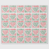 Cadeau Nous Aimons Les Vacances Noël Papier Enveloppant C (Plat)