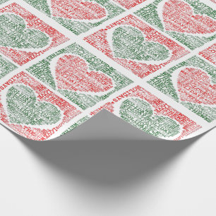 Cadeau Nous Aimons Les Vacances Noël Papier Enveloppant C