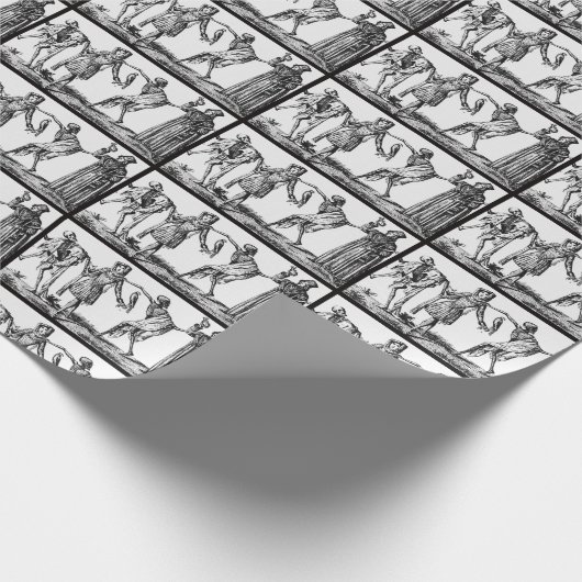 Cadeau "Nous dansons avec le papier d'emballage de peste (Coin)