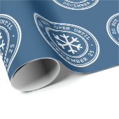 Cadeau N'Ouvre Pas Avant Le Papier D'Enveloppement De Noë (Coin rond)