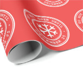 Cadeau N'Ouvre Pas Avant Le Papier D'Enveloppement De Noë (Coin rond)