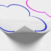 Cadeau Nuages colorés Envelopper le papier (Coin)