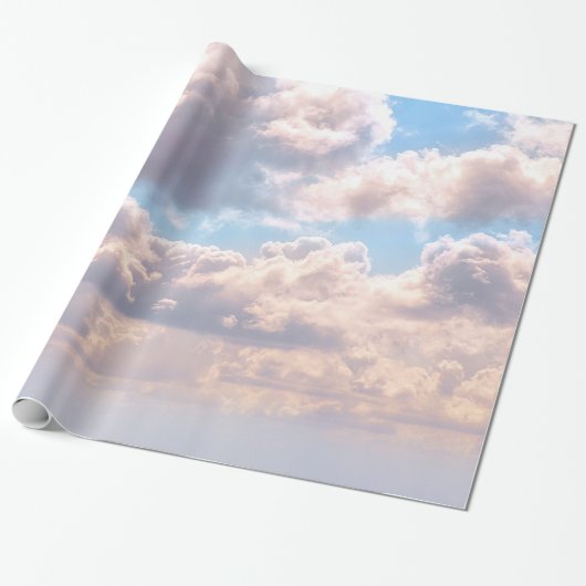 Cadeau Nuages dans le papier enveloppant du ciel (Déroulé)