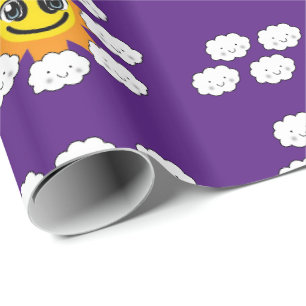 Cadeau Nuages en Papier d'Emballage