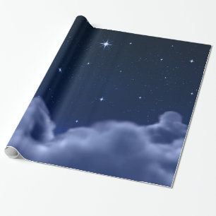 Cadeau Nuages en papier d'emballage de l'espace
