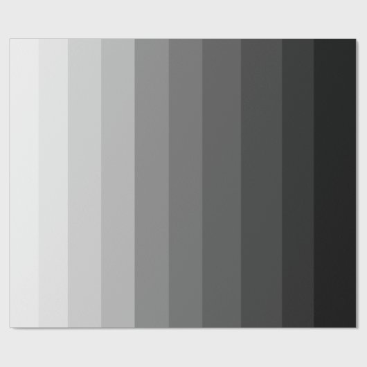 Cadeau Nuances de papier d'emballage gris (Plat)