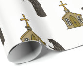 Cadeau Nun de papier enveloppant (Coin rond)