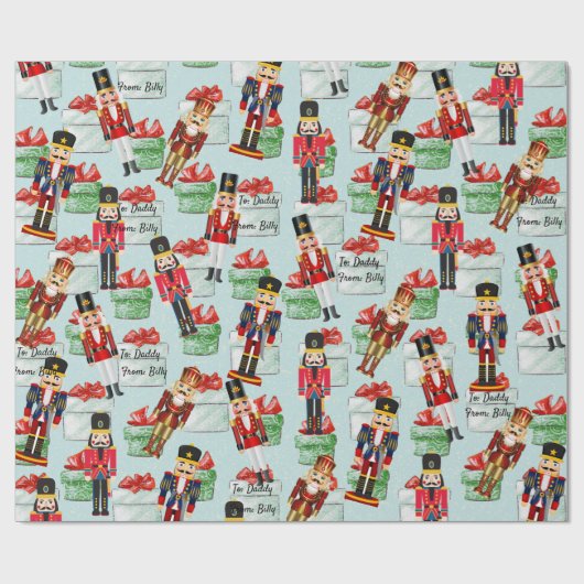 Cadeau Nutcracker Ajouter à et à des noms papier d'enroba (Plat)