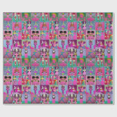 Cadeau Nutcracker de néon Papier d'enrobage de prune de s (Plat)