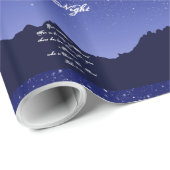 Cadeau O Nuit Sainte Papier d'enveloppement de Noël (Coin rond)