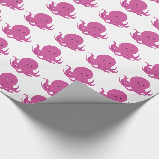 Cadeau Octopus rose | Papier d'enrobage (Coin)