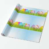 Cadeau OEufs De Pâques Dans Du Papier D'Enveloppement De  (Déroulé)