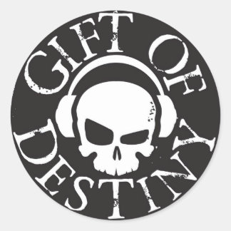 Cadeau-of-Destiny-Sticker Ronde Sticker
