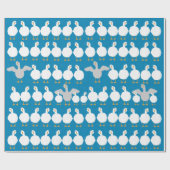 Cadeau Oie Qui Enveloppe Les Rouleaux De Papier (Plat)