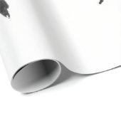 Cadeau OISEAUX NOIRS Papier d'imprimerie JAPONAIS (Coin rond)