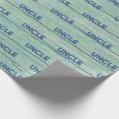 Cadeau ONCLE Papier à envelopper Plage de Driftwood. Jade (Coin)