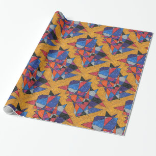 Cadeau "Or et bijoux" Abstract Design Papier à envelopper