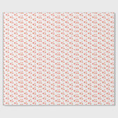 Cadeau Orange Stars Design moderne Papier à envelopper (Plat)