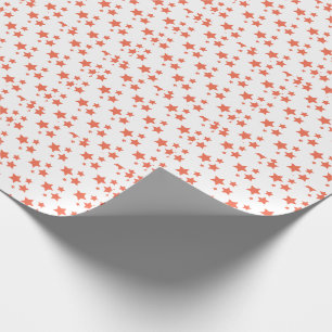 Cadeau Orange Stars Design moderne Papier à envelopper