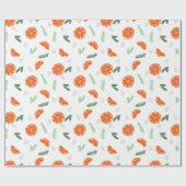 Cadeau Oranges - Papier d'emballage de Noël (Plat)