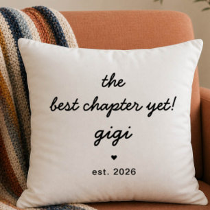 Cadeau oreiller Gigi Meilleur chapitre à ce jour