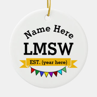 Cadeau Ornement LMSW Travailleur social agréé Mast