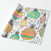 Cadeau Ornements de Noël Papier d'enveloppement (Déroulé)