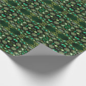 Cadeau Ornements Décoratifs verts Papier d'enveloppement  (Coin)