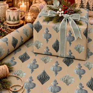 Cadeau Ornements en papier scandinave vintage Kraft rusti