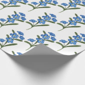 Cadeau Oubliez-moi non papier à envelopper de fleurs Moti (Coin)