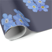 Cadeau Oubliez-moi papier d'emballage (Coin rond)