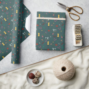 Cadeau Outils de couture vintage sur mesure papier d'enro
